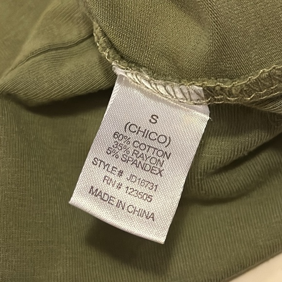 Hearts & Hips women’s Stretchy Olive Green Dress - Picture 3 of 3